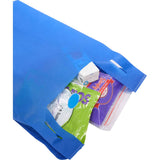 Recycled Non-Woven T-Shirt Tote — Royal (RYL) — blank product view — 4