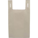 Recycled Non-Woven T-Shirt Tote — Tan (TN) — blank back view — 11