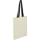 Nebraska 4oz Recycled Cotton Convention Tote — Black (BK) — blank right angle — 25