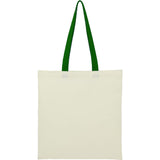Nebraska 4oz Recycled Cotton Convention Tote — Green (GR) — blank back view — 37