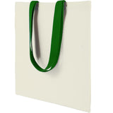 Nebraska 4oz Recycled Cotton Convention Tote — Green (GR) — blank left angle — 42