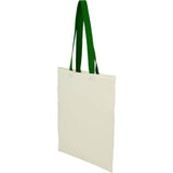 Nebraska 4oz Recycled Cotton Convention Tote — Green (GR) — blank left angle — 43