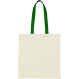 Nebraska 4oz Recycled Cotton Convention Tote — Green (GR) — blank back view — 39