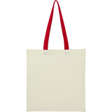 Nebraska 4oz Recycled Cotton Convention Tote — Red (RD) — blank back view — 13