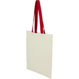 Nebraska 4oz Recycled Cotton Convention Tote — Red (RD) — blank left angle — 19