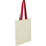Nebraska 4oz Recycled Cotton Convention Tote — Red (RD) — blank right angle — 17