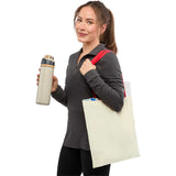 Nebraska 4oz Recycled Cotton Convention Tote — Red (RD) — blank product view — 11