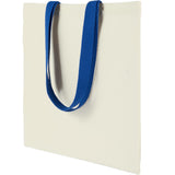 Nebraska 4oz Recycled Cotton Convention Tote — Royal (RYL) — blank left angle — 34