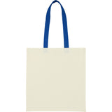 Nebraska 4oz Recycled Cotton Convention Tote — Royal (RYL) — blank back view — 31
