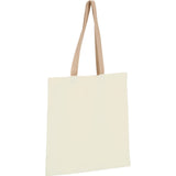 Nebraska 4oz Recycled Cotton Convention Tote — Tan (TN) — blank product view — 10
