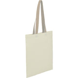 Nebraska 4oz Recycled Cotton Convention Tote — Tan (TN) — blank right angle — 7