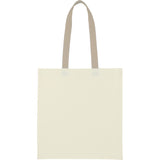 Nebraska 4oz Recycled Cotton Convention Tote — Tan (TN) — blank back view — 5