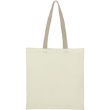 Nebraska 4oz Recycled Cotton Convention Tote — Tan (TN) — blank front view — 4