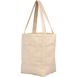 Mini 6 oz Recycled Cotton Canvas Tote — Natural (NT) — blank left angle — 8