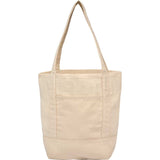 Mini 6 oz Recycled Cotton Canvas Tote — Natural (NT) — blank front view — 5