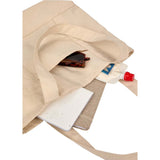 Mini 6 oz Recycled Cotton Canvas Tote — Natural (NT) — blank product view — 4