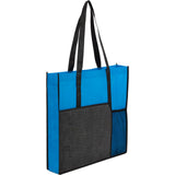 Radius Recycled Non-Woven Tote — Process Blue (PBL) — blank right angle — 12