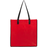 Radius Recycled Non-Woven Tote — Red (RD) — blank back view — 5