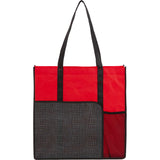 Radius Recycled Non-Woven Tote — Red (RD) — blank front view — 4