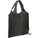 Bungalow RPET Foldable Shopper Tote — Black (BK) — blank product view — 33