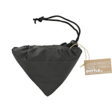 Bungalow RPET Foldable Shopper Tote — Black (BK) — blank product view — 32