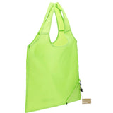 Bungalow RPET Foldable Shopper Tote — Lime (LM) — blank product view — 12