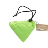 Bungalow RPET Foldable Shopper Tote — Lime (LM) — blank product view — 11