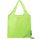 Bungalow RPET Foldable Shopper Tote — Lime (LM) — blank front view — 10