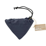 Bungalow RPET Foldable Shopper Tote — Navy (NY) — blank product view — 25
