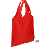 Bungalow RPET Foldable Shopper Tote — Red (RD) — blank product view — 6