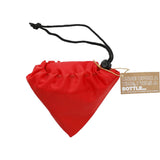 Bungalow RPET Foldable Shopper Tote — Red (RD) — blank product view — 5