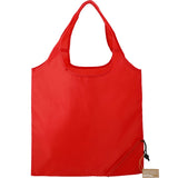 Bungalow RPET Foldable Shopper Tote — Red (RD) — blank front view — 4