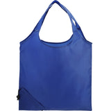 Bungalow RPET Foldable Shopper Tote — Royal (RYL) — blank back view — 21
