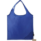 Bungalow RPET Foldable Shopper Tote — Royal (RYL) — blank front view — 18