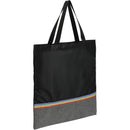 Rainbow RPET Convention Tote — Black (BK) — blank right angle