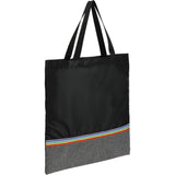 Rainbow RPET Convention Tote — Black (BK) — blank right angle — 5