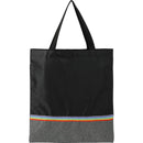 Rainbow RPET Convention Tote — Black (BK) — blank front view