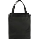Double Laminated Wipeable Grocery Tote — Black (BK) — blank front view
