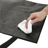 Double Laminated Wipeable Jumbo Tote — Black (BK) — blank product view — 8