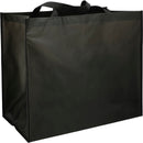 Double Laminated Wipeable Jumbo Tote — Black (BK) — blank product view