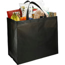 Double Laminated Wipeable Jumbo Tote — Black (BK) — blank product view