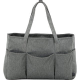 Vila Recycled Large Utility Tote — Graphite (GA) — blank front view — 3