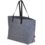 THE GOODS™ Recycled Felt Shoulder Tote — Charcoal (CA) — blank left angle — 6