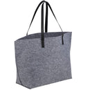 THE GOODS™ Recycled Felt Shoulder Tote — Charcoal (CA) — blank right angle