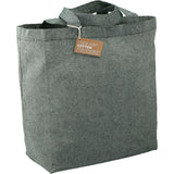 Recycled 5oz Cotton Twill Grocery Tote — Dark Green — blank right angle — 22