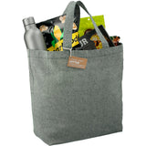 Recycled 5oz Cotton Twill Grocery Tote — Dark Green — blank product view — 23