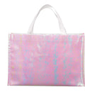 Iridescent Non-Woven Shopper Tote — Iridescent (IR) — blank front view