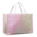 Iridescent Non-Woven Shopper Tote — Iridescent (IR) — blank front view