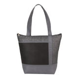 Chrome 9-Can Non-Woven Insulated Cooler Lunch Bag — Black (BK) — blank front view — 10