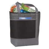 Chrome 9-Can Non-Woven Insulated Cooler Lunch Bag — Black (BK) — blank product view — 11